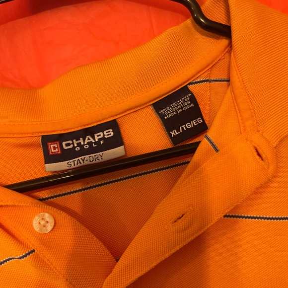 Orange Chaps golf men’s button down - Picture 3 of 4